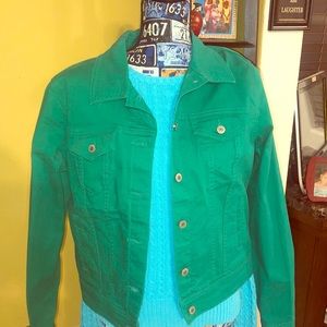 Green Old Navy denim jacket